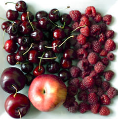 fruit on a white plate
