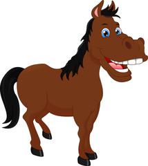 cute horse cartoon 