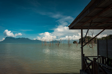 Fischerhütte in Malaysia