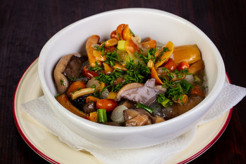 Pickled mushrooms mix