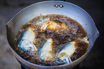 Fried mackerel