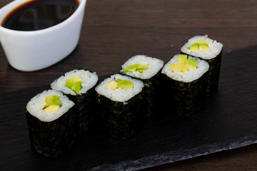 Appetizing avocado roll