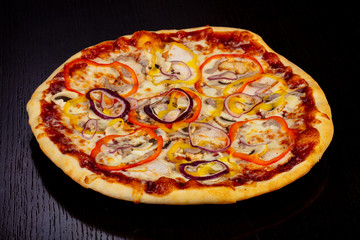 Delicious BBQ pizza
