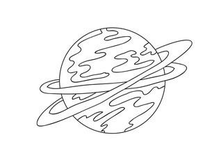 planet, lines, vector