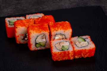 Japanese roll with prawn