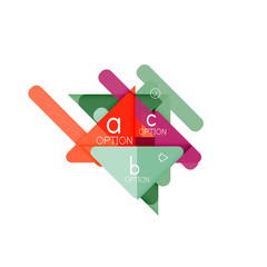Triangle data visualization design, option infographic layout
