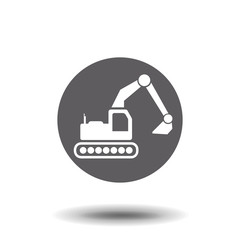 Obraz premium excavator icon. Element of popular transport icon. Premium quality graphic design symbols collection icon mobile app on white background