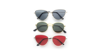 sunglasses in trendy retro style 90s and 80s