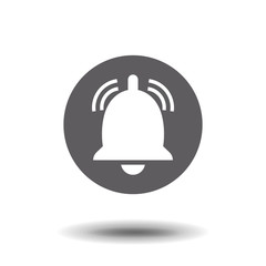 Bell icon vector, Alarm, service sign Isolated on white background. Trendy Flat style for graphic design, logo, Web site, social media, UI, mobile app.