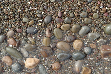 pebble beach, texture