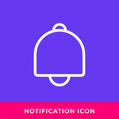 Notification icon vector. Modern, simple flat vector illustration for web site or mobile app