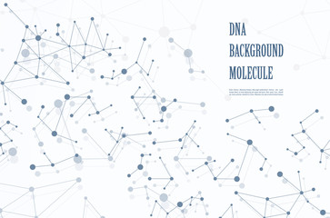 DNA abstract geometric background, layout in A4 set technology brochure flyer design template vector shadow