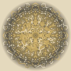 Beautiful round flower mandala. Vector illustration. Abstract.