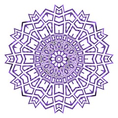 Beautiful round flower mandala. Vector illustration. Abstract.