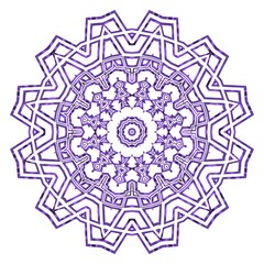 Mandala on a white background. Beautiful oriental, asian motives. Flower vector.