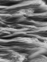 Water waves and splashes vertical