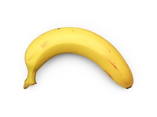 3D Rendering Banana Isolated on white Background