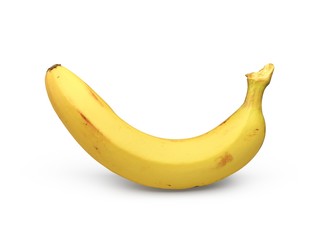 3D Rendering Banana Isolated on white Background