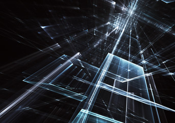 Abstract technology 3D illustration