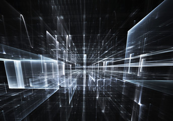 Abstract technology 3D illustration