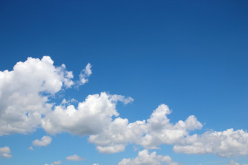 Blue sky background with clouds