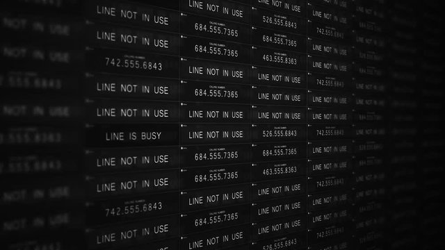 Black and White Phone Records - Wire tapping police  concept ALT