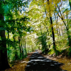 Naklejka premium Autumn Trees