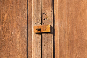 Old wooden door