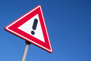 Dutch road sign: danger