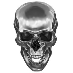 Metallic Human Skull