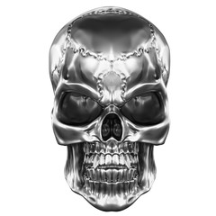 Metallic Human Skull