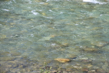 Pure Waters Of The Elbow River, Kananaskis Country, Alberta