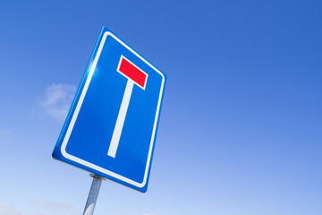 Dutch road sign: no through road