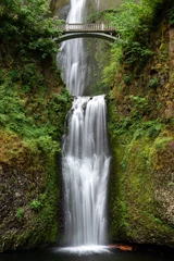 Poster Multnomah Falls in Columbia River Gorge, Oregon, VS © Noradoa