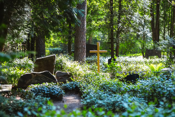 old Christian cemetery in Riga, Latvia