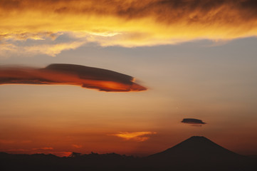 富士夕景