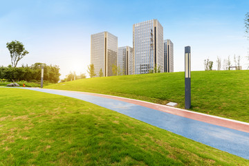 Park Meadows and present urban buildings in chongqing, China