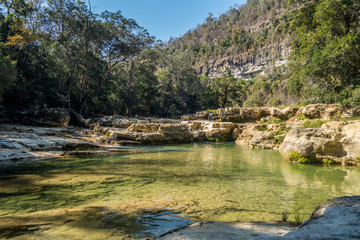 Manambolo river pool in a sunny day