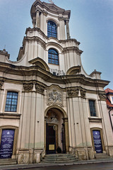 Fototapeta na wymiar Church of the Holy Trinity in Krakow. Sights of Poland