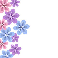 Fototapeta na wymiar vector background with Flower 822