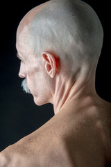 Fototapeta premium Old man portrait in pose