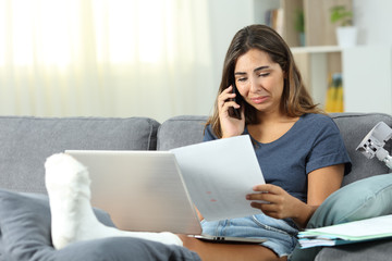 Desperate disabled self employed solving problems on phone