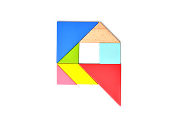 Obraz premium English alphabet color mosaic