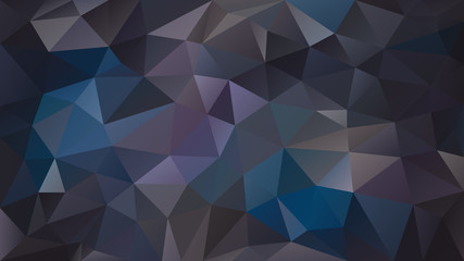 vector abstract irregular polygonal background - triangle low poly pattern - dark blue, purple, violet, gray and brown color