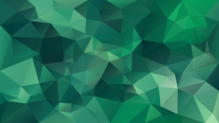 Fototapeta premium vector abstract irregular polygonal background - triangle low poly pattern - medium green color