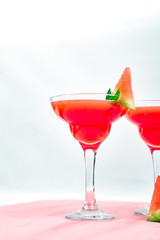 Watermelon margarita cocktail