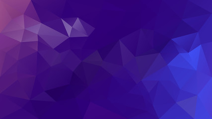 vector abstract irregular polygonal background - triangle low poly pattern - purple, orchid, violet and blue color gradient