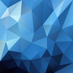 Obraz premium vector abstract irregular polygonal square background - triangle low poly pattern - sky blue color