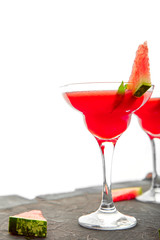Watermelon margarita cocktail