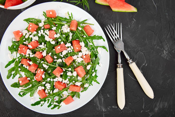 Fresh summer watermelon salad